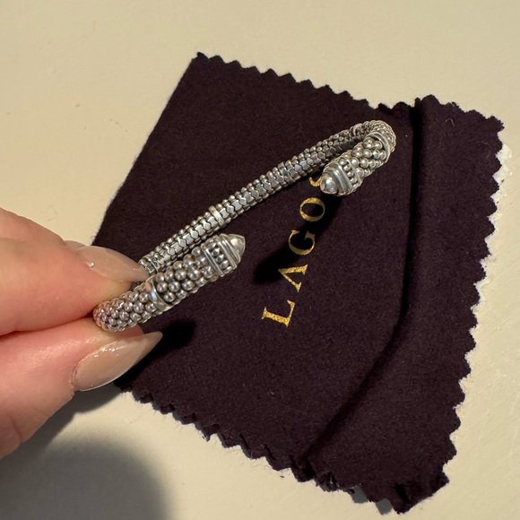 Lagos caviar cuff bracelet - Picture 3 of 3